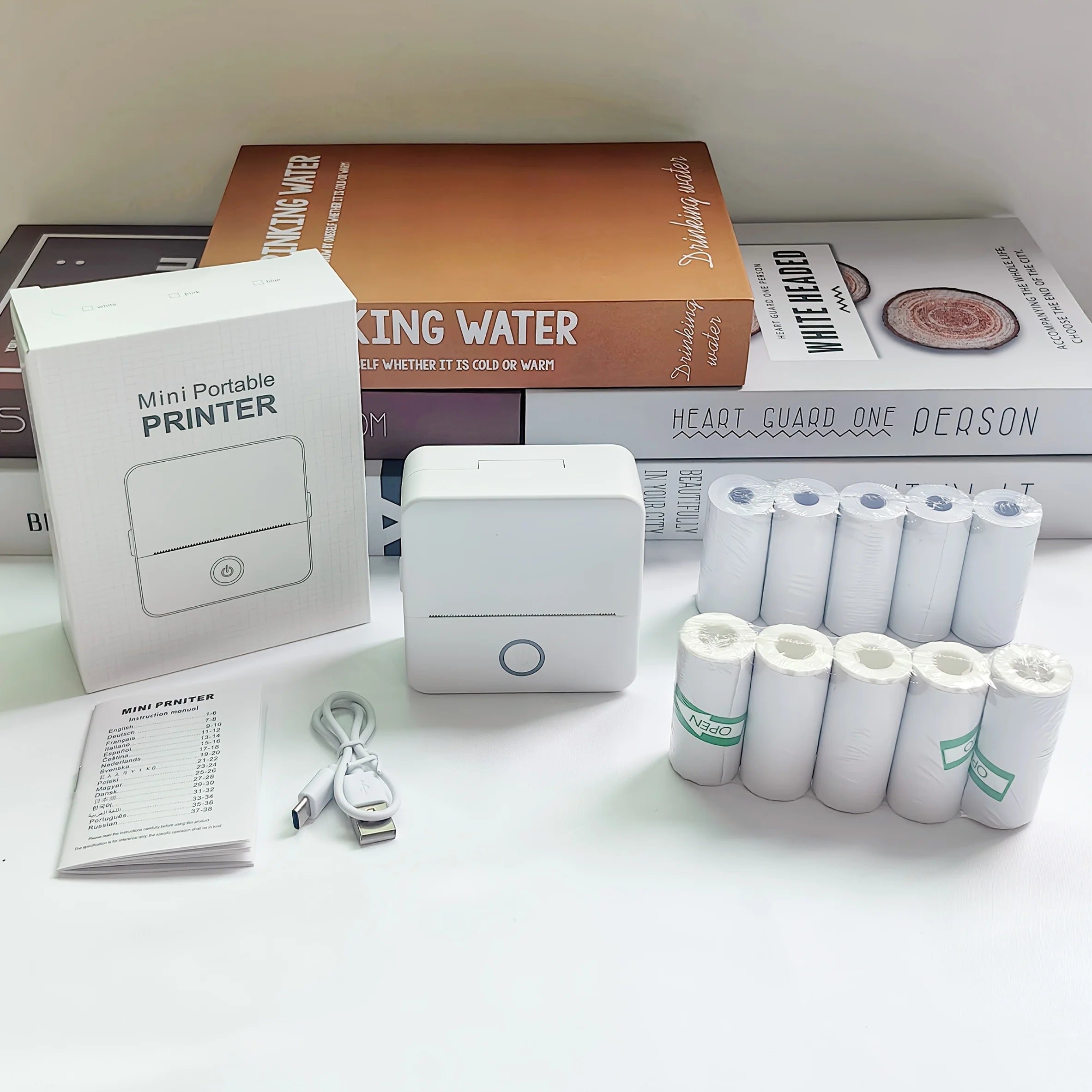 X6 Multifunctional Mini Portable Printer with Thermal Wireless Connection for Printing Work Sheets, Labels, Photos and Texts